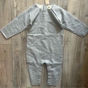 Gray Baby Onesie with Pocket